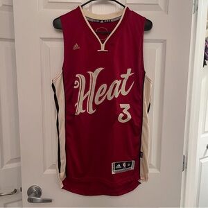 Dwayne Wade Number 3 Heat Basketball Jersey